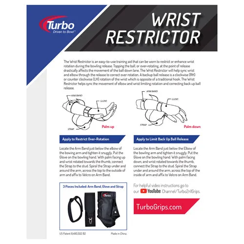 Turbo Wrist Restrictor <br>Wrist Restrictor <br>S/M - M/L - L/XL