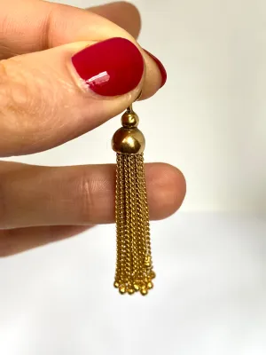 Vintage 9ct Gold, Tassel Pendant, 6.49g