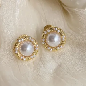 Vintage Style Pearl Ear Pins