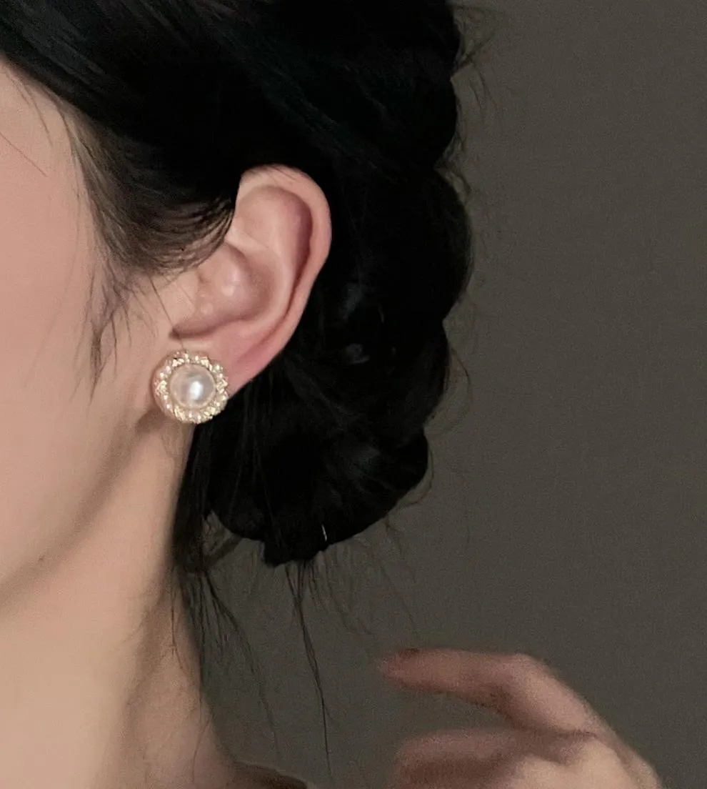 Vintage Style Pearl Ear Pins