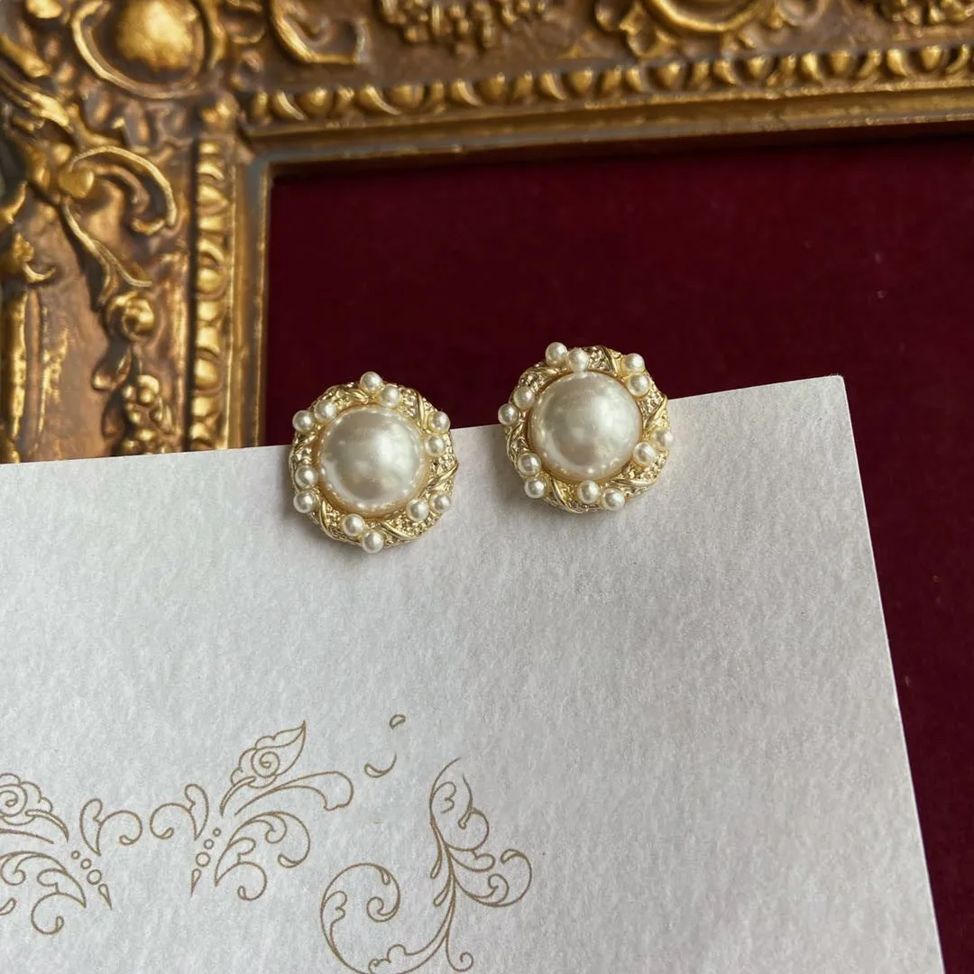 Vintage Style Pearl Ear Pins