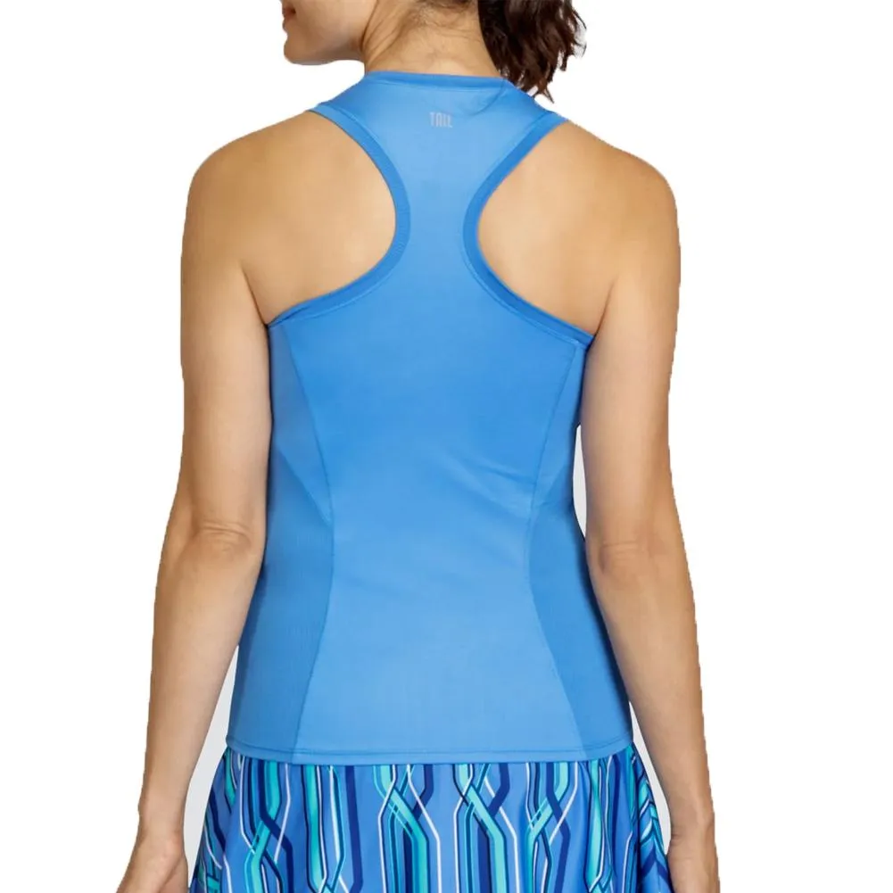 Women's Zoraida Hi-Neck Tennis Tank Hyacinth