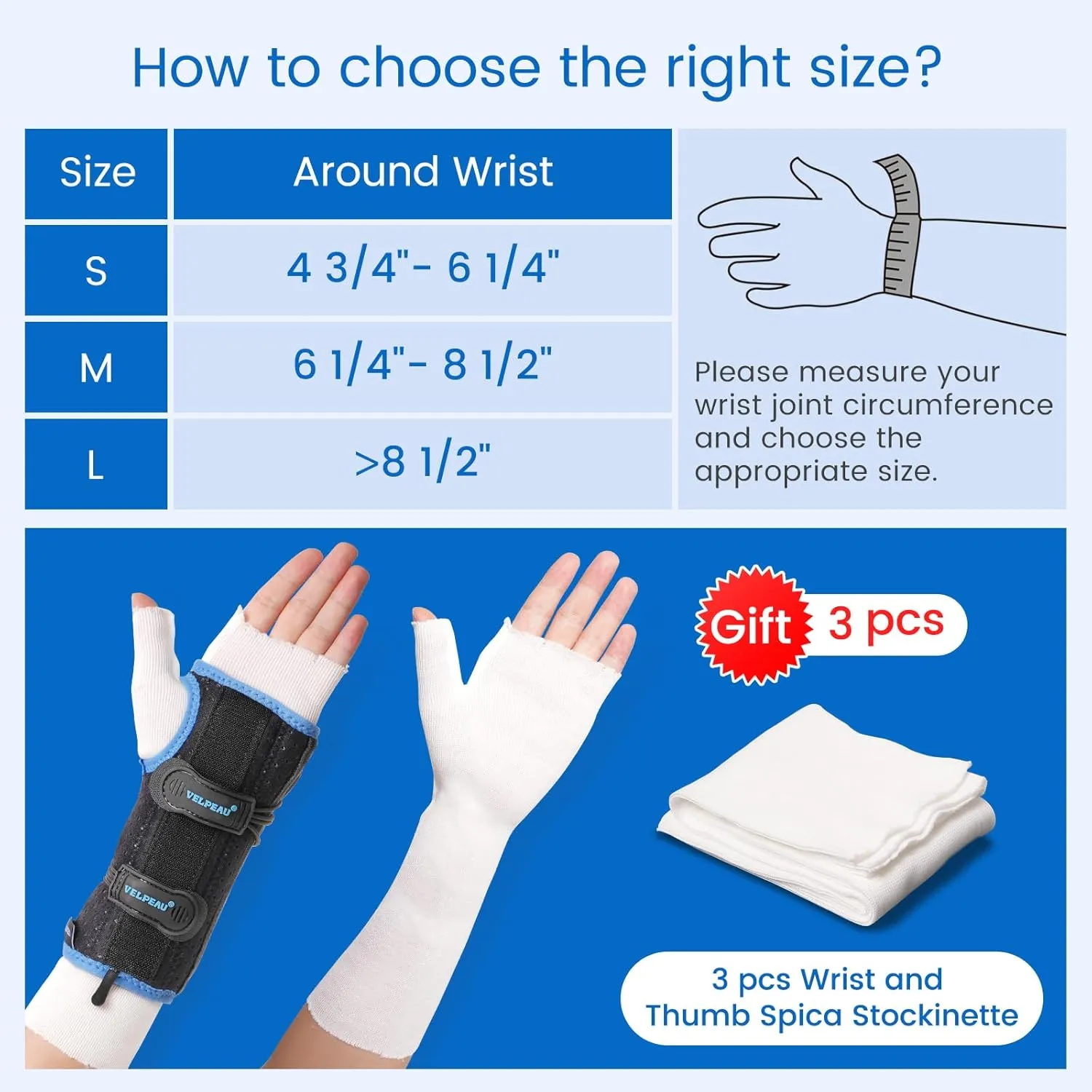 Wrist Brace - Double Drawstring Version