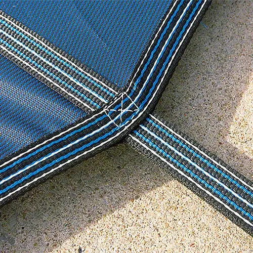 Yard Guard Deck-Lock Mesh Safety Cover - 12' X 24' - Blue